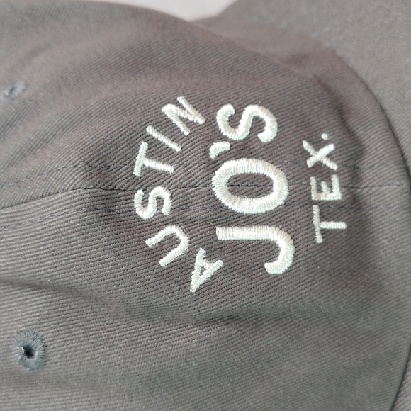 WELD Canvas Hat Strap Back Back Gray Canvas Ball Embroidered Logo Jo's Austin TX - Picture 2 of 8